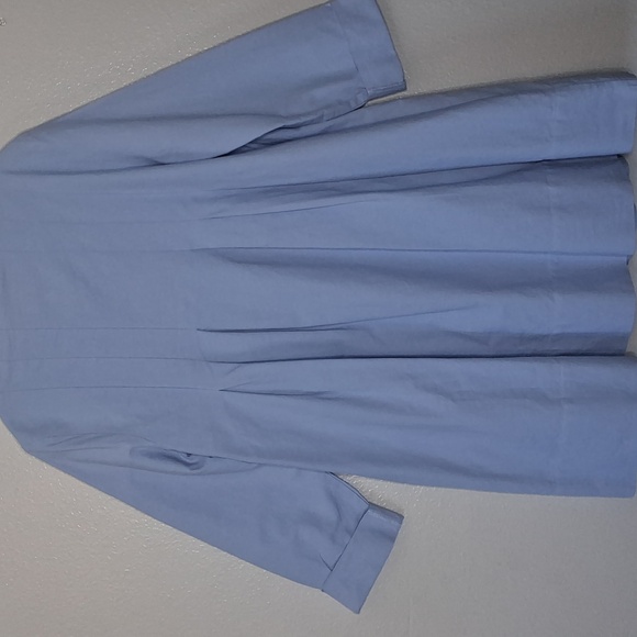 Tuckernuck Luella Mini Dress Sky Blue Pleated Cotton Pockets Summer Size Large - Picture 3 of 16